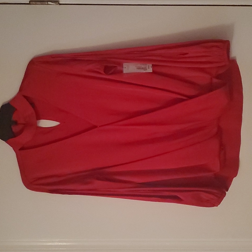 Striking Red Blouse